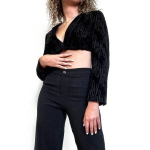 Pantalón crepé negro